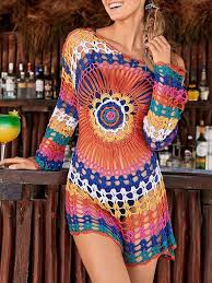 Con estos puntos formarán los puntos fantasía :) ¡gracias por compartir esta galería de puntos básicos para tejer a crochet Patrones De Blusas Para El Verano Con Mandala A Crochet Crochetisimo