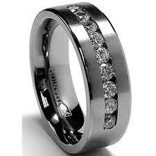 8 Mm Men S Titanium Ring Wedding Band With 9 Large Channel Set Cubic Zirconia Cz Sizes 6 To 15 Walmart Com In 2022 Titanium Rings For Men Rings For Men Mens Wedding Rings