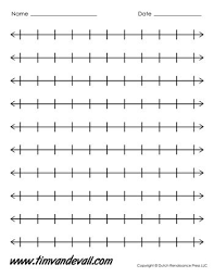 A Blank Number Line Template For Math Class Or Homework Printable Number Line Open Number Line Number Line