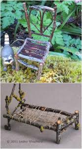 25 Cheap And Easy Diy Home And Garden Projects Using Sticks And Twigs Fairy Garden Furniture Diy Garden Projects Gardening Design Diy
