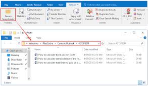 How To Attach Recent Documents Items In An Email In Outlook