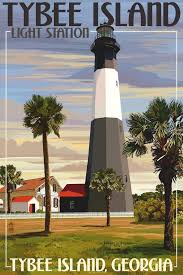 Tybee Island Light Station Georgia 6 Sizes Art Prints Etsy Tybee Island Tybee Island Georgia Travel Posters