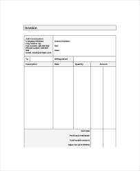 Self Employed Invoice Template 12 Free Word Excel Pdf Documents Download Free Premium Templates