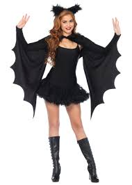 Black Shrug Cozy Wings With Ears Witch Costumes