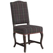 Cameron Dining Chair Blue Tartan Plaid Chair Blue Tartan Chair