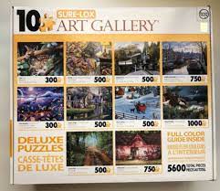 Other sure lox puzzles has stars on the back for orientation, this is the reason i purchased this set and there is none. Buy New Sure Lox Photo Gallery 10 In 1 Deluxe Jigsaw Puzzles 5600 Total Pcs Online In India 233539168390