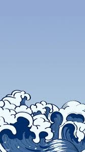 Download Premium Vector Of Blue Japanese Wave Background Vector 843135 Japanese Waves Japanese Wave Painting Waves Background