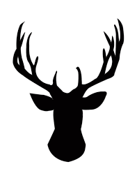 Diy Gold Foil Deer Head Silhouette Deer Head Silhouette Deer Deer Silhouette