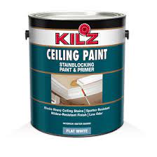 Before you start painting, the bathroom must be totally dried out. Kilz Ceiling Paint With Stainblocking Kilz