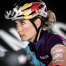 Emily Batty, focused & excited to get this UCI Mountain Bike World Cup  season started 💥 Tune in Red Bull TV this weekend to follow the action and  all our fabulous ABUS