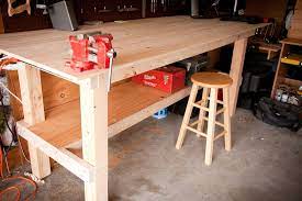 The 12' x 5.5' workbench if you really want a large workbench, then the beast below might be for you. Workbench Plans With Designs Meant To Inspire