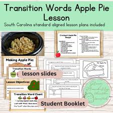 Engaging Apple Pie Lesson for Teaching Transition Words