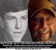 Remembering Ricky K. Schropp, CR-Ia Class of 1969