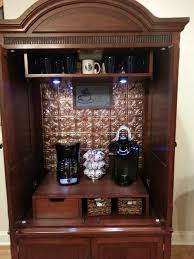 The coffee station delaware county, morton; My Coffee Bar From Entertainment Center Repurposedfurnitureentertainmentcenter Coffee Bar Armoire Makeover Craft Storage Diy