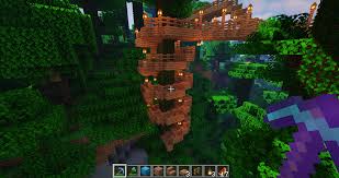 Designed by robert mcintyre and thor ter kulve, canopystair is a modular system of steps that can be attached without any tools in order to form a spiral staircase around a tree trunk. Made A Spiral Staircase For My Jungle Path And Fort I M In The Process Of Making Minecraft