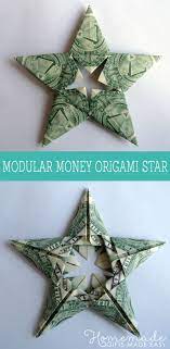 How to make origami stars. Modular Money Origami Star From 5 Bills How To Fold Step By Step