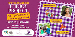 The Joy Project: Pop Up Portraits + Wellness in the Park