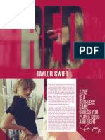One of the songs will be 10 minutes long, and fans are guessing which song it'll be. Taylor Swift Red Digital Booklet Taylor Swift Music Industry