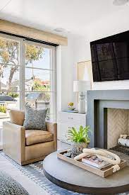 Please select in multiples of 1. Light Brown Leather Accent Chair On White And Gray Rug Transitional Dining Room