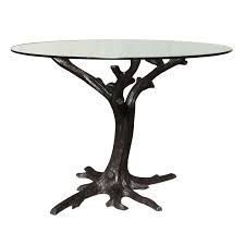 If you can't find the well stained dining place preset for your dining place that is of this colour mixture, purchase unfinished furnishings and do the completing. Contemporary Bronze Tree Trunk Dining Table Base Or Sculpture At 1stdibs