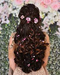 Hair Style Accessories For Indian Wedding Hairstyles Engagement Hairstyles Bridal Hairstyle For Reception Hair Styles