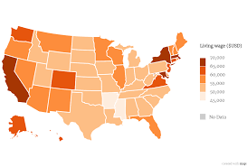 Map Shows What A Living Wage Would Be In Every Us State
