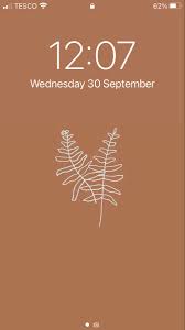 Ios 14 Lock Screen Aesthetic Beige Iphone Photo App Lockscreen Ios
