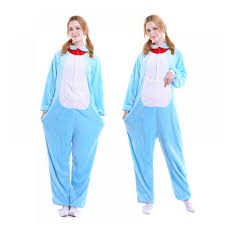 Regenboghorn Doraemon Costume Pajama Onesie Kigurumi Jumpsuit