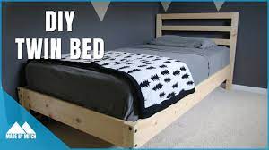 I designed and made this diy platform bed with storage using the standard dimensions for a twin mattress ( 39 x 75 inches). Diy Twin Bed Youtube