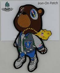 Mode hip hop hip hop rap kanye west wallpaper saint pablo cute lockscreens kanye west yeezus kanye west style soft ghetto rap albums. Iron On Patch Kanye West New Dropout Bear Cape Large Embroidered Hip Hop Rap Ebay