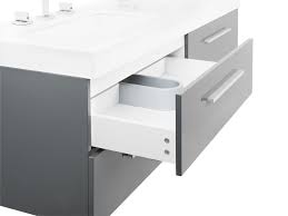Make a bathroom vanity cabinet (my house remodeling project #1). Bathroom Vanity With Double Sink 4 Drawers And Mirror Grey Malaga Beliani De