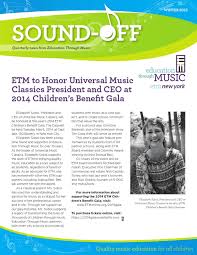 Soundoffnewsletter winter2014 issuu by Education Through Music