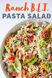 Ranch Blt Pasta Salad Recipe Pasta Salad Blt Pasta Pasta