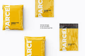 Parcel Mailing Shipping Bag 4 Psd In 2020 Bag Mockup Parcel Psd