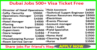 Latest Jobs In Dubai 500 Jobs Free Visa Ticket Apply Now Find A Job Operations Management Hotel Operations