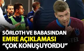 Emre, sörloth ile girdiği diyaloğun ardından önce sarı kart görmüş, maçın hakemi cüneyt çakır'a itirazlarını sürdürünce ikinci sarı karttan kırmızıyla oyun dışında kalmıştı. Sorloth Ve Babasindan Emre Belozoglu Tepkisi Cok Konustu
