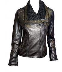 Michael Kors Women S Knit Collar Leather Jacket Black Xs Michael Kors Http Www Amazon Com Dp B00n1hcka Leather Jacket Jackets For Women Collar Leather Jacket