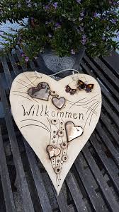Keramik Turschild Herz Getopfert Turschilder Keramik Engel Keramik Keramik Geschenke