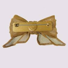 brooch bow tie