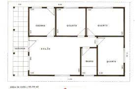 Mesmo que enxuto, o projeto garante tudo o que uma casa precisa ter para se viver com conforto Plantas De Casas Simples 63 Projetos Funcionais Para Casas Pequenas