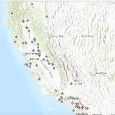 Frap provides vital data on california's forests and rangelands through a variety of mapping tools. California Wildfire Map Where 4 Fires Are Burning As Blistering Temperatures Reach Day 4