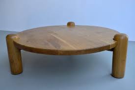 If you're going to be needing extra storage, large table space, or. Extra Large Oak Round Coffee Table In Style Of Charlotte Perriand France 1960s At 1stdibs