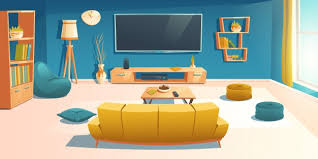 Check spelling or type a new query. Free Vector Home Living Room Apartment Hall Empty Interior 3d Realistic Background With White Curtain On Large Window Blue Wall Parquet Or Laminate Floor Group Of Flowerpots With Green Plants Illustration