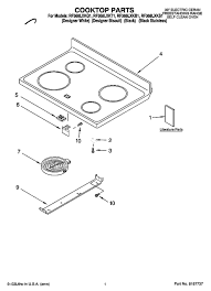 whirlpool rf368lxkq1 freestanding electric range parts and