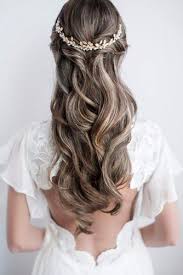 Yes, try half up half down curly hairstyles and you will achieve the style you are looking for. Half Up Half Down Wedding Hairstyles Curls Wedding Hairstyles