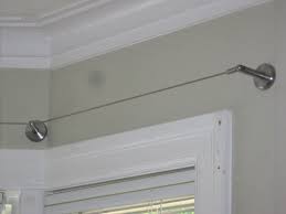 Published on august 10, 2014 dignitet curtain wire hanging system from ikea in this video, i'll show you how to install the dignitet curtain wire hanging. Curtain Hanger Wire Rods I Was Talking About Can Hang Curtains Or Lighting Or Decor From Them I Used Them To Han Curtain Wire Ikea Curtains Ikea Curtain Wire