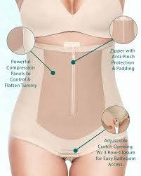 bellefit girdle with front zipper bellefit postpartum girdles and corsets