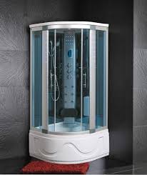Offerte cabina doccia multifunzione con vasca idromassaggio; Bagnoitalia Box Idromassaggio 105x105 Cm Semicircolare Cabina Con Vasca Una Seduta Con Bagno Turco Massaggio Plantare