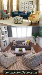 Living room layout with sofa and two oversized chairs. 7 Couch Placement Ideas For A Small Living Room