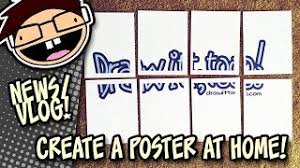To print a poster on multiple pages first you would have to split the photo into parts. Make A Poster By Printing A Large Image On Multiple Pages Draw It Too Vlog Youtube